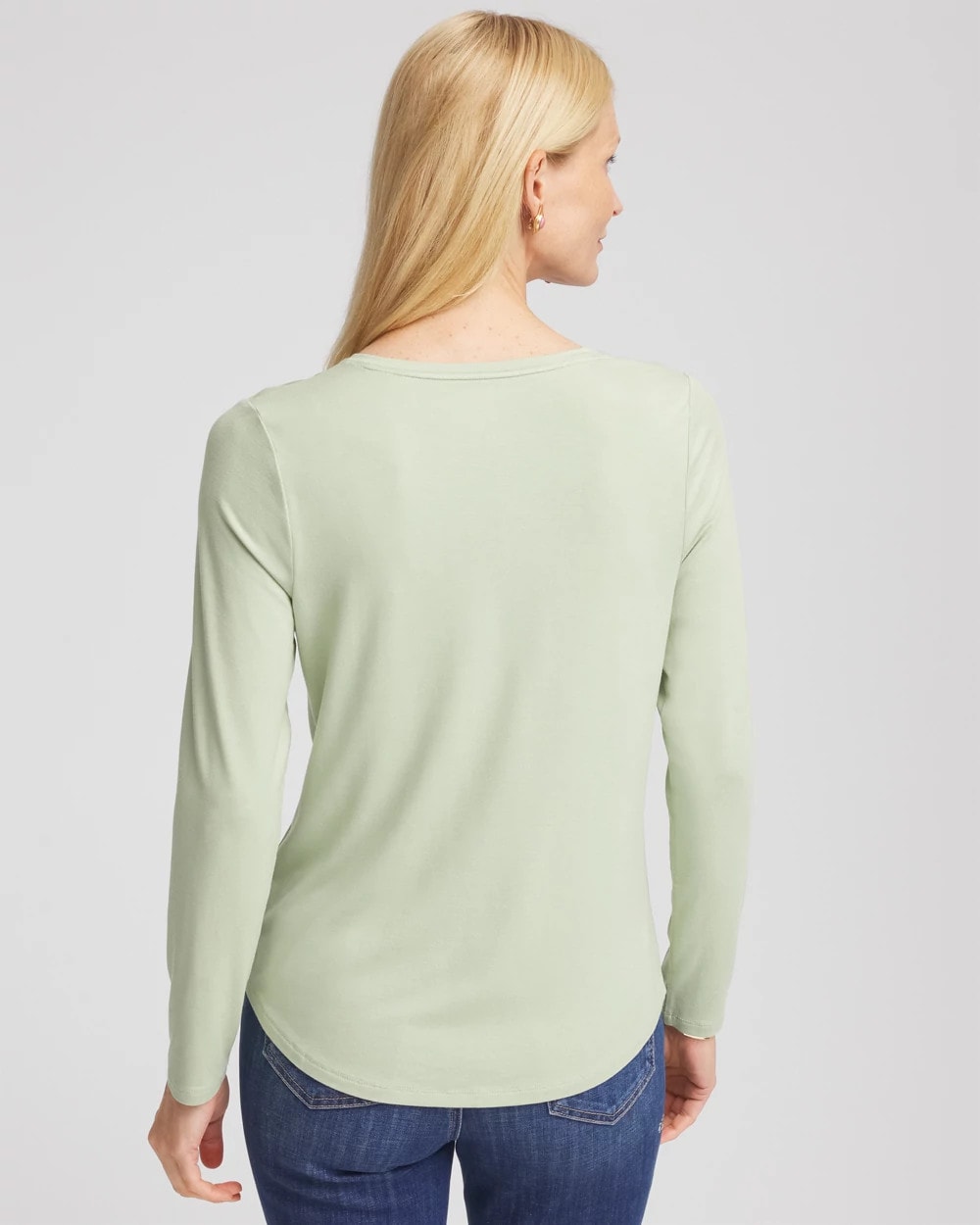 Chico's Women | Touch of Cool™ V-Neck Layering Tee SAGE MEADOW