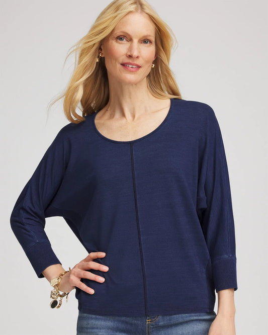 Chico's Women | Dolman Denim Tee RIVIERA AUTHENTIC