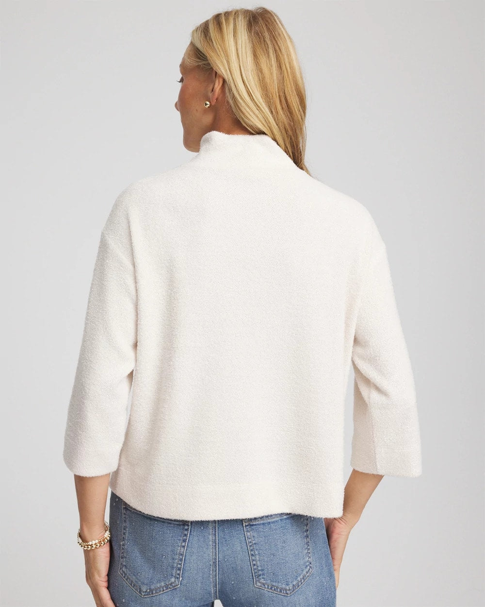 Chico's Women | Jacquard Cozy Turtleneck ENGLISH CREAM