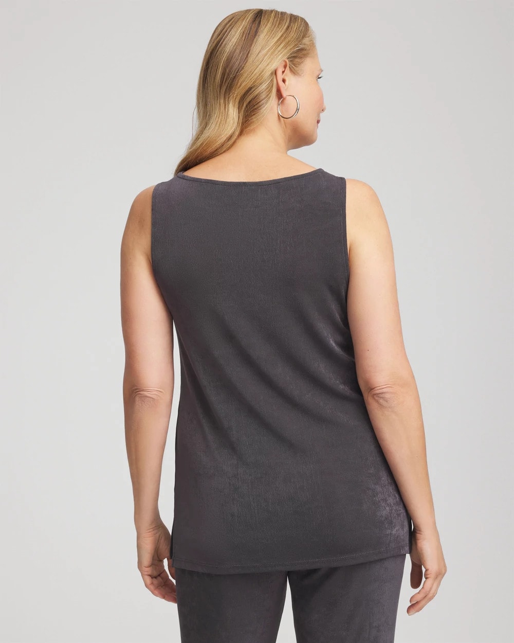 Chico's Women | Travelers™ Classic Side-Slit Tank SERENE GRAY
