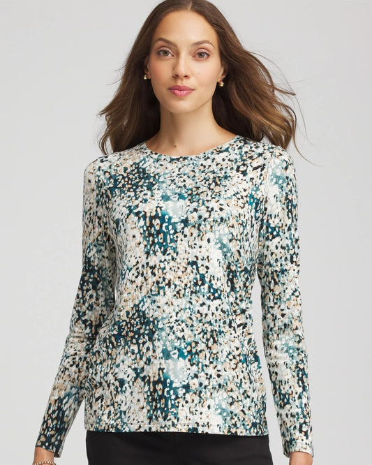 Chico's Women | Touch of Cool™ Layering Tee TEAL SHADOW