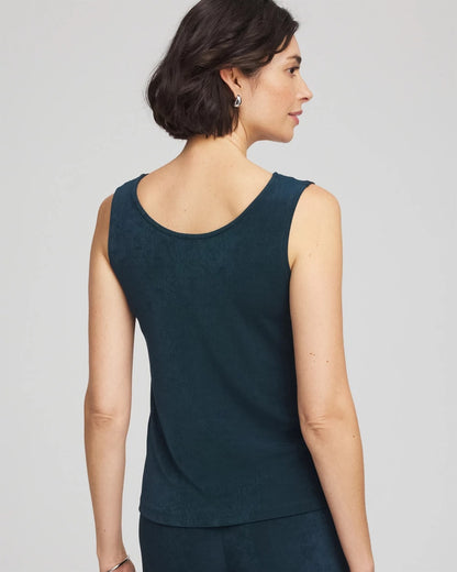 Chico's Women | Travelers™ Convertible Tank TEAL SHADOW