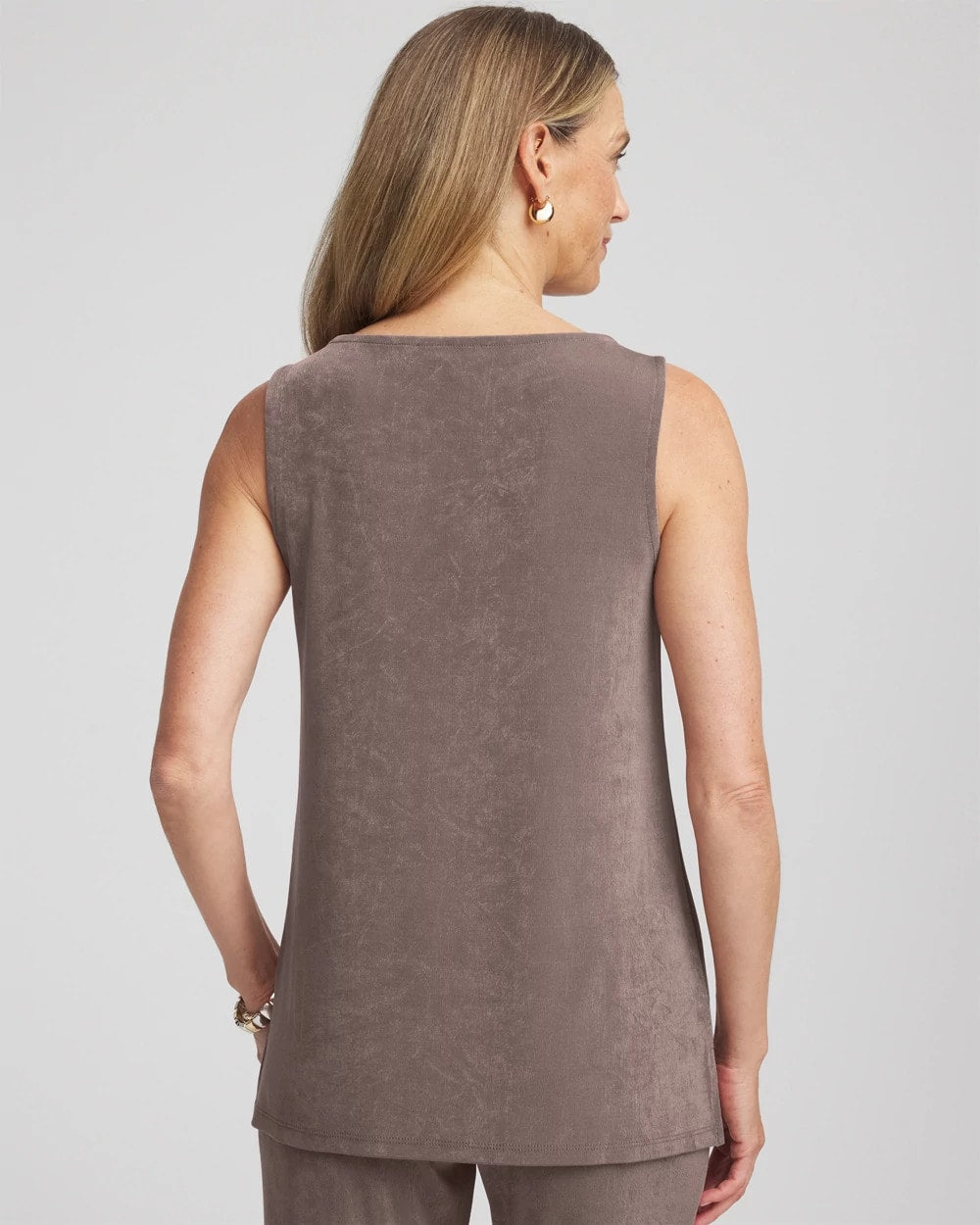 Chico's Women | Travelers™ Classic Side-Slit Tank DEEP TAUPE