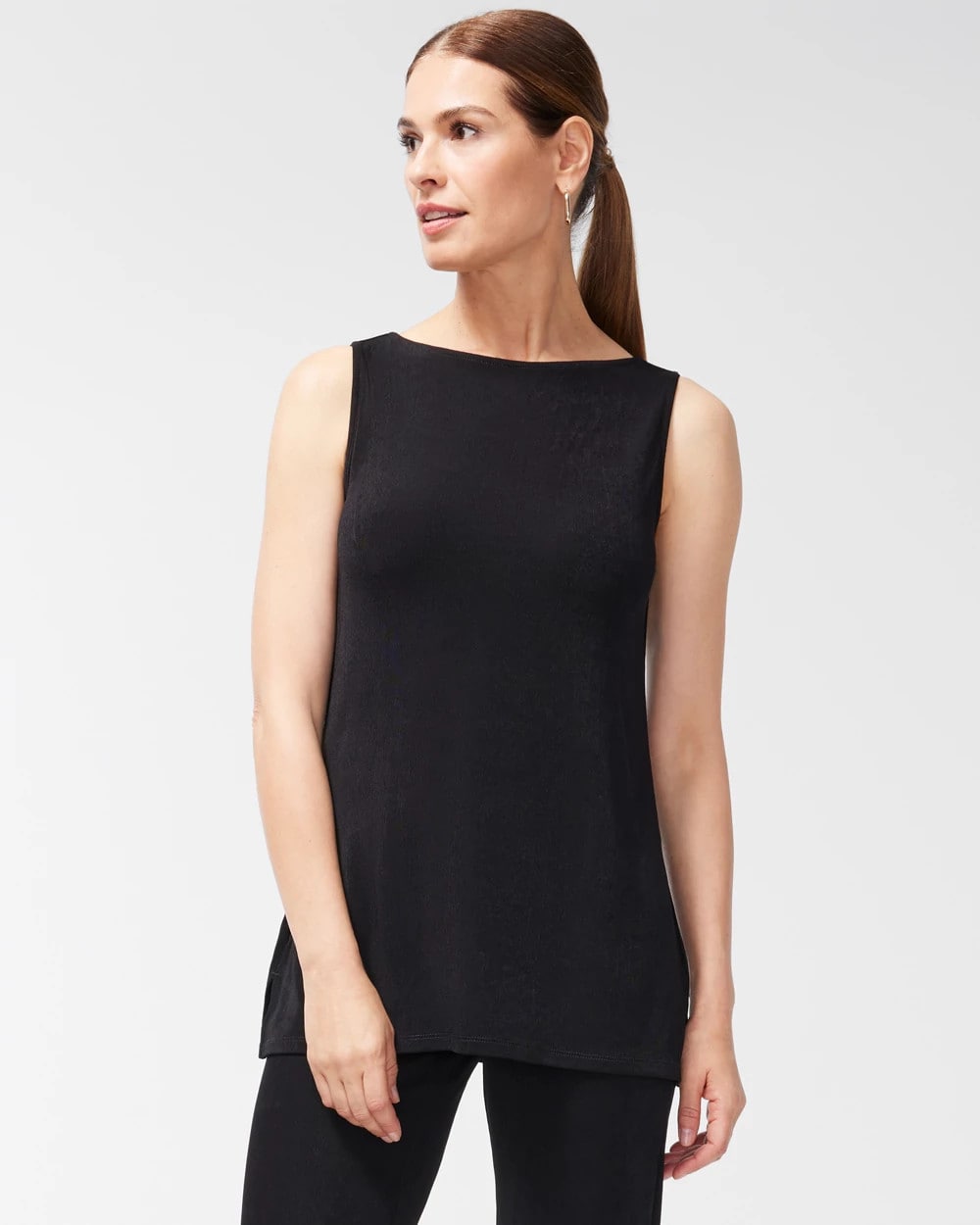 Chico's Women | Travelers™ Classic Side-Slit Tank TRAVELERS BLACK