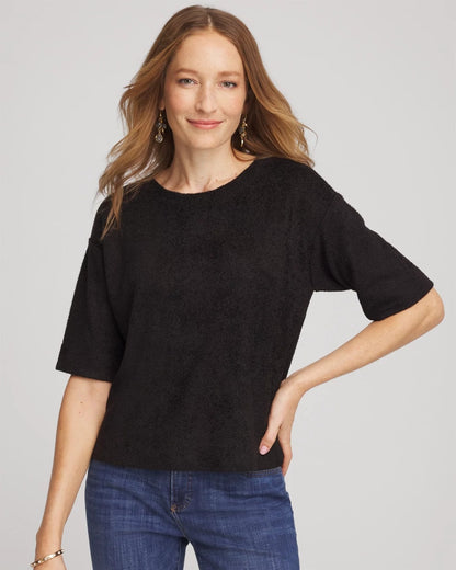 Chico's Women | Cozy Crewneck Tee BLACK