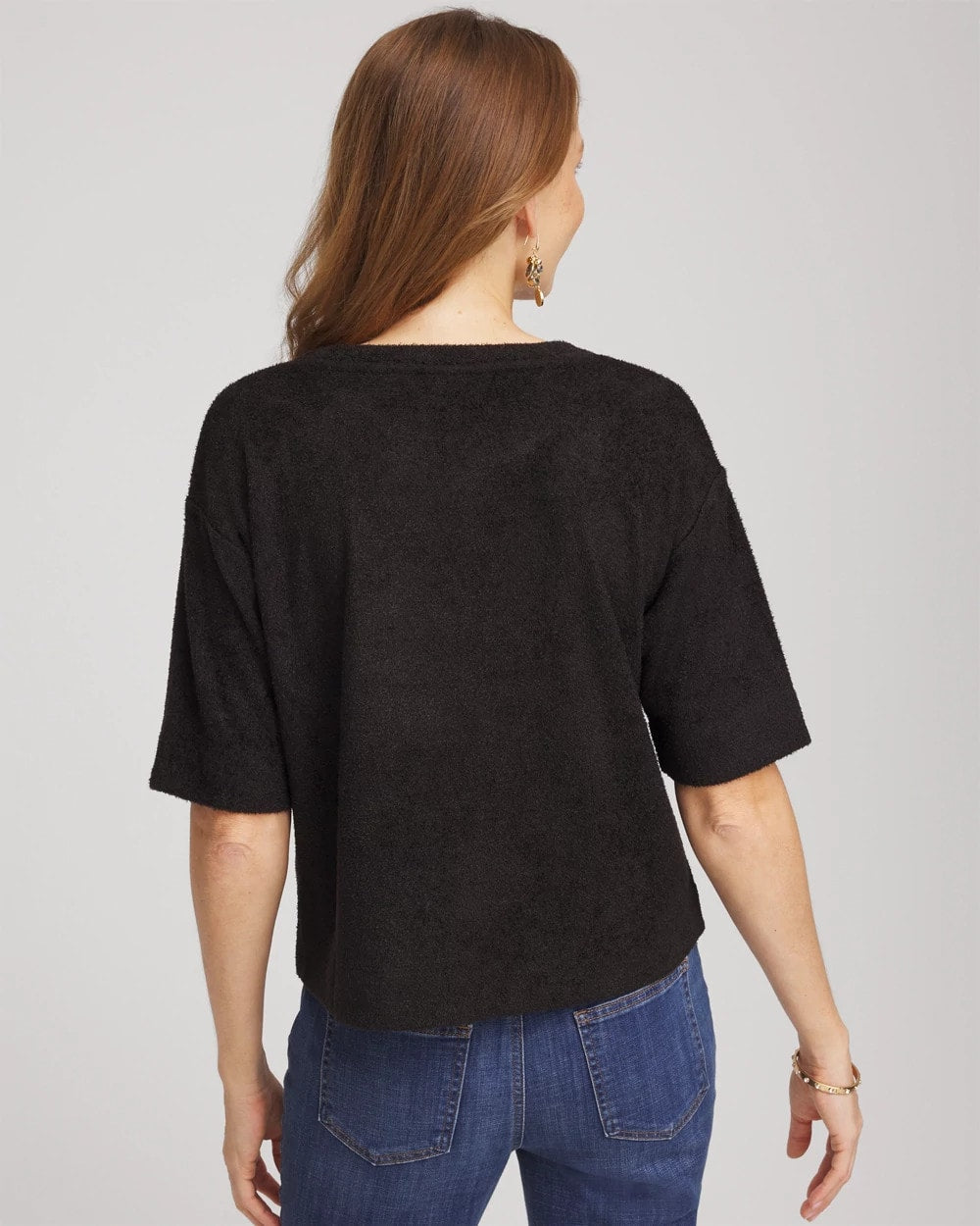 Chico's Women | Cozy Crewneck Tee BLACK