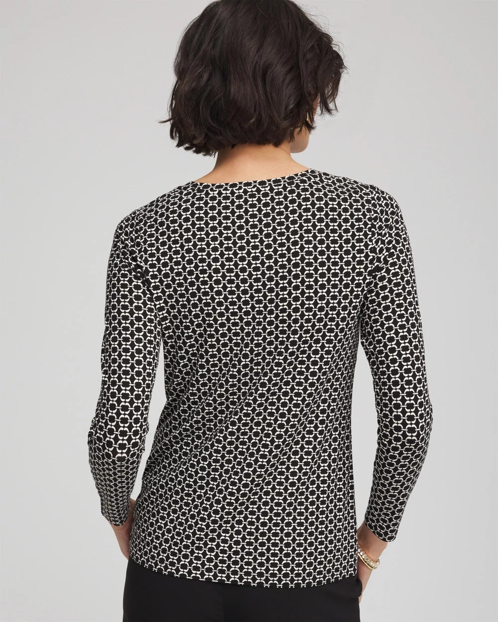 Chico's Women | Touch of Cool™ Crewneck Layering Tee BLACK