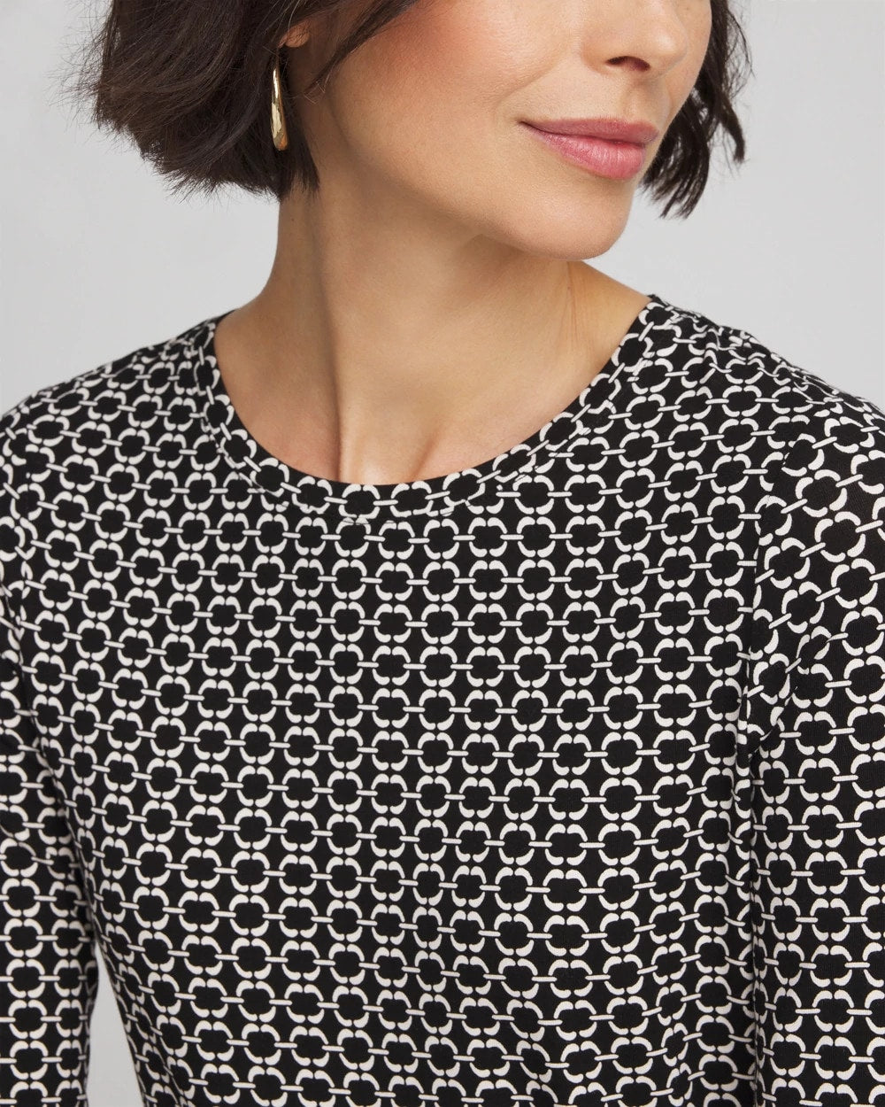 Chico's Women | Touch of Cool™ Crewneck Layering Tee BLACK