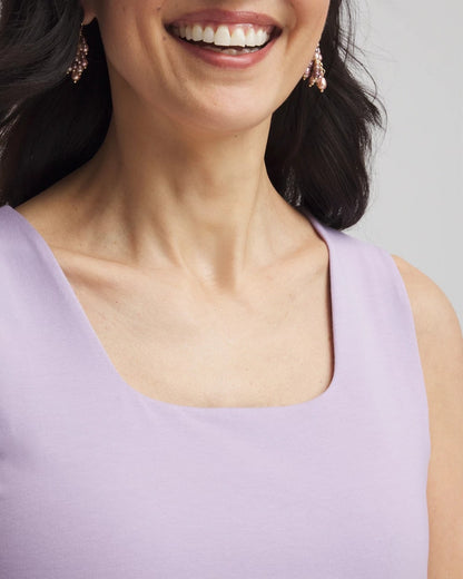 Chico's Women | Contour Cotton™ Square Neck Tank GENTLE LAVENDER
