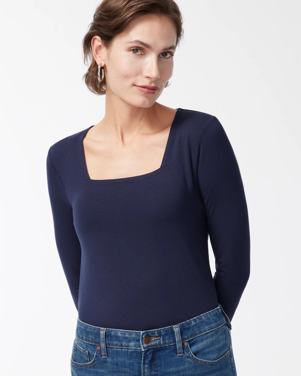 Chico's Women | Touch of Cool™ Square Neck Tee CLASSIC NAVY