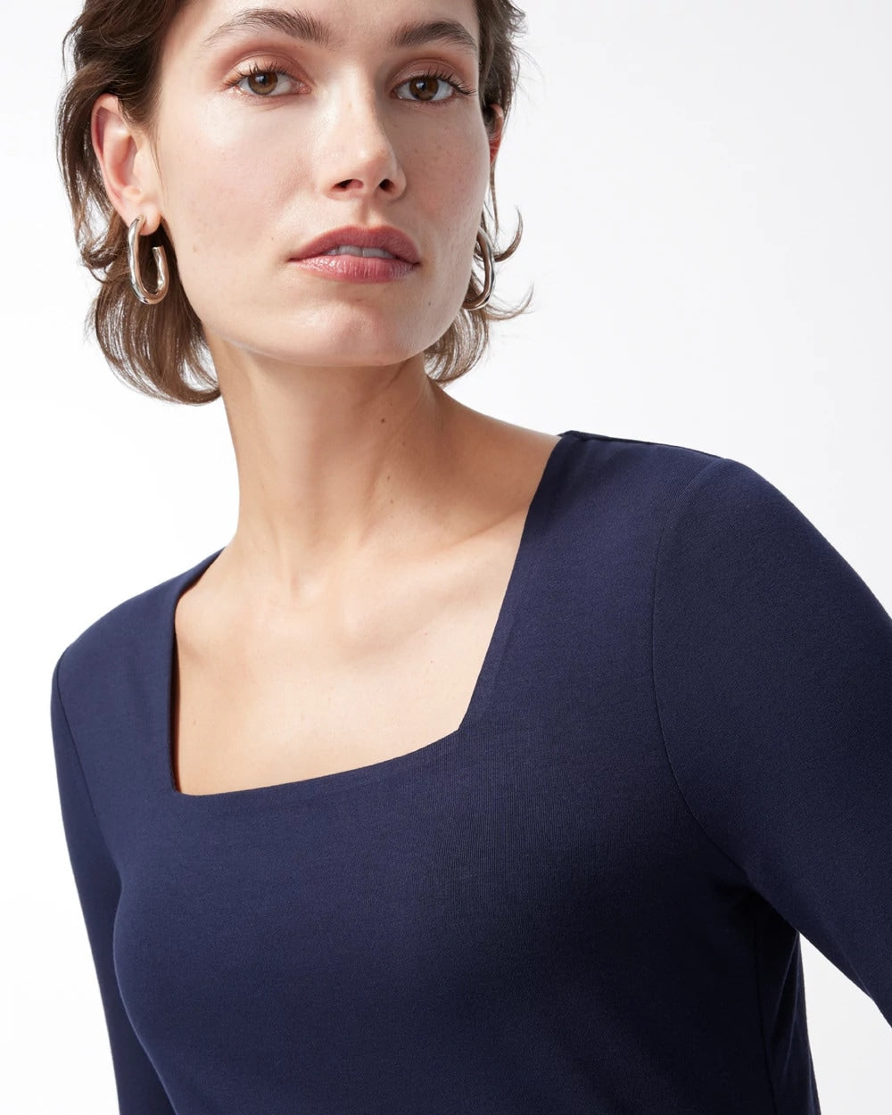Chico's Women | Touch of Cool™ Square Neck Tee CLASSIC NAVY
