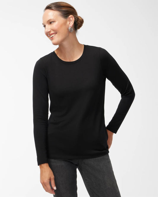 Chico's Women | Pima Layering Tee BLACK