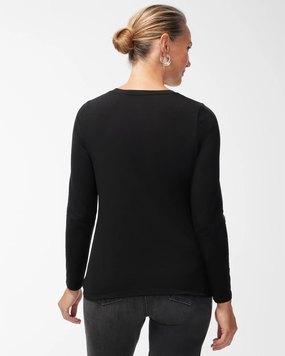 Chico's Women | Pima Layering Tee BLACK