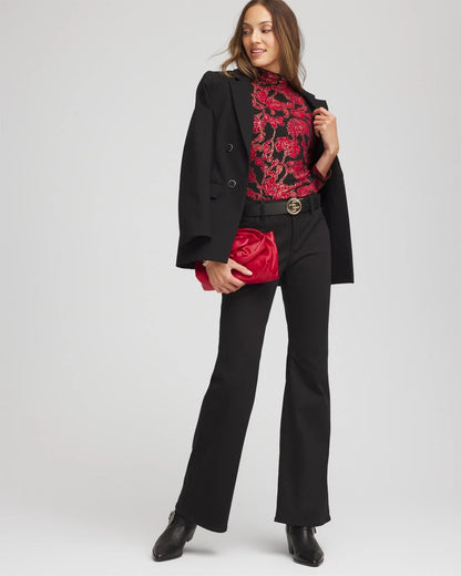 Chico's Women | Touch of Cool™ Mockneck Layering Tee CARMINE RED