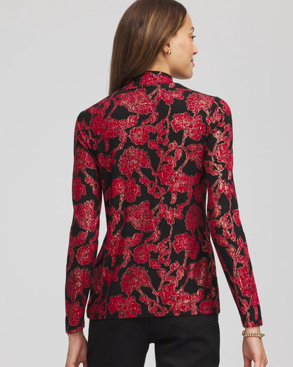 Chico's Women | Touch of Cool™ Mockneck Layering Tee CARMINE RED