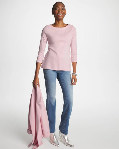 Chico's Women | Pima 3/4 Sleeve Tee SWEET BLOSSOM