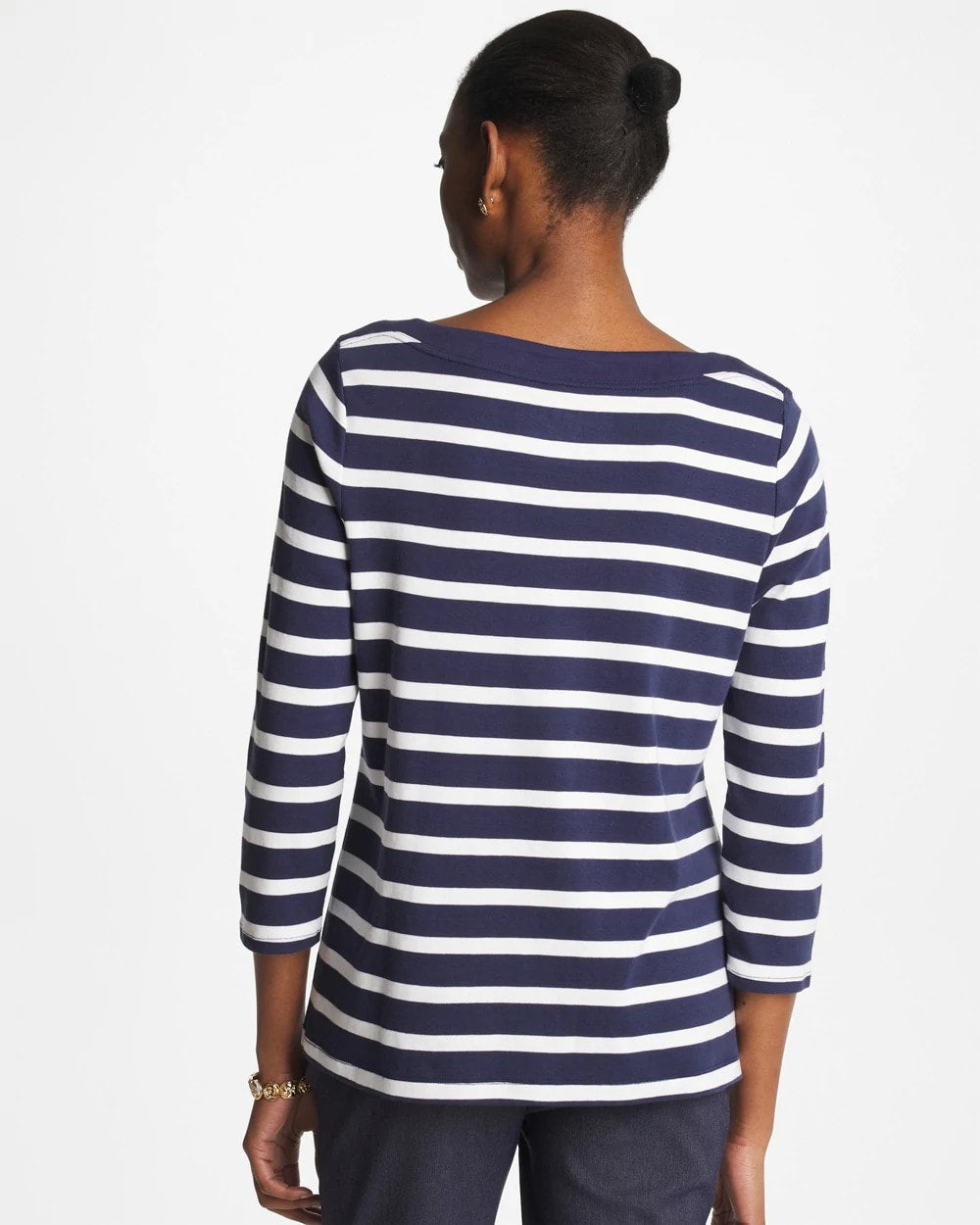 Chico's Women | Pima 3/4 Sleeve Tee PASSPORT BLUE