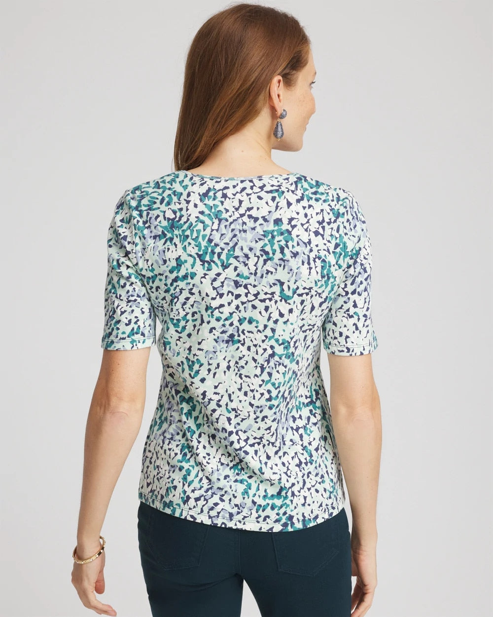 Chico's Women | Pima Cotton Henley Tee INDIGO SKY