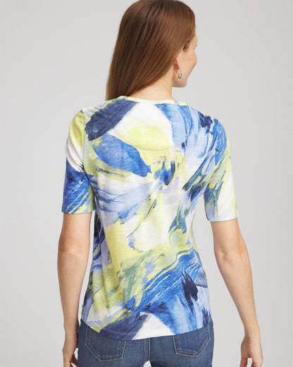 Chico's Women | Slub Short Sleeve Tee ALABASTER
