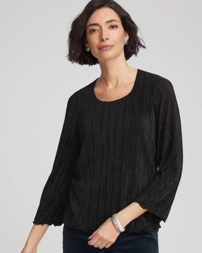 Chico's Women | Bodre Flare Sleeve Top BLACK