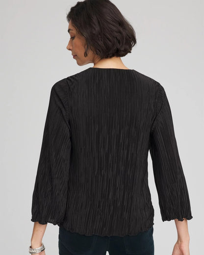 Chico's Women | Bodre Flare Sleeve Top BLACK