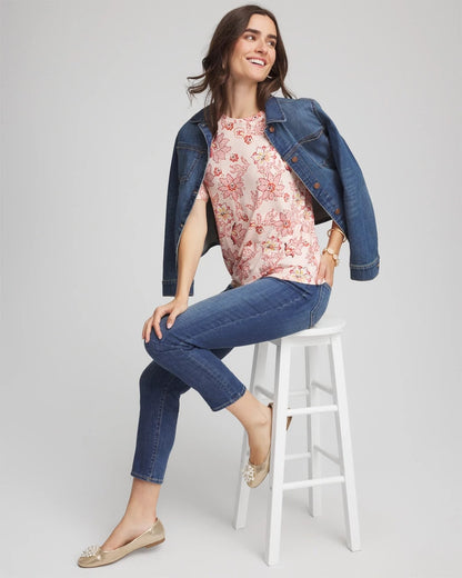Chico's Women | Elbow Sleeve Tee SIESTA ROSE