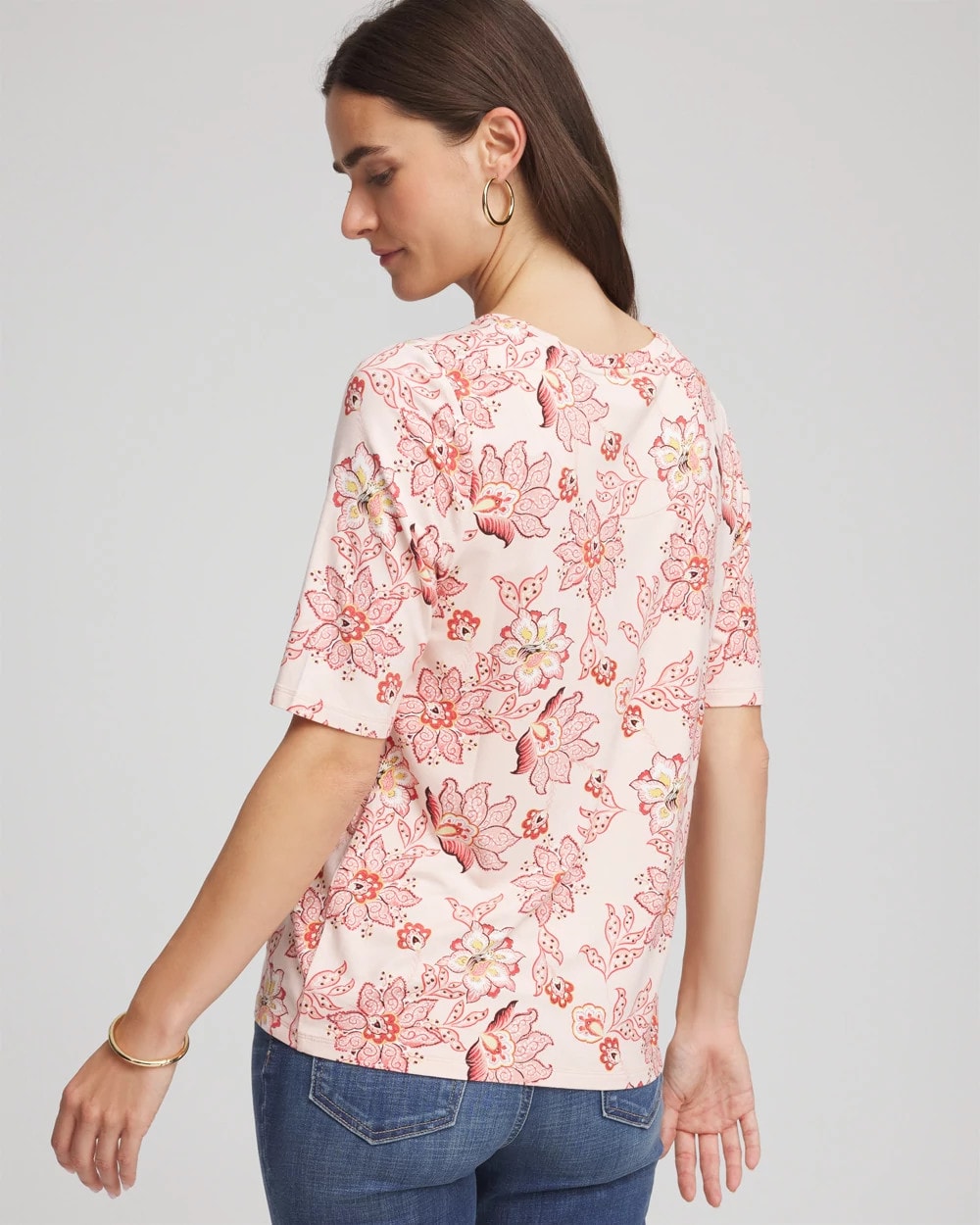 Chico's Women | Elbow Sleeve Tee SIESTA ROSE