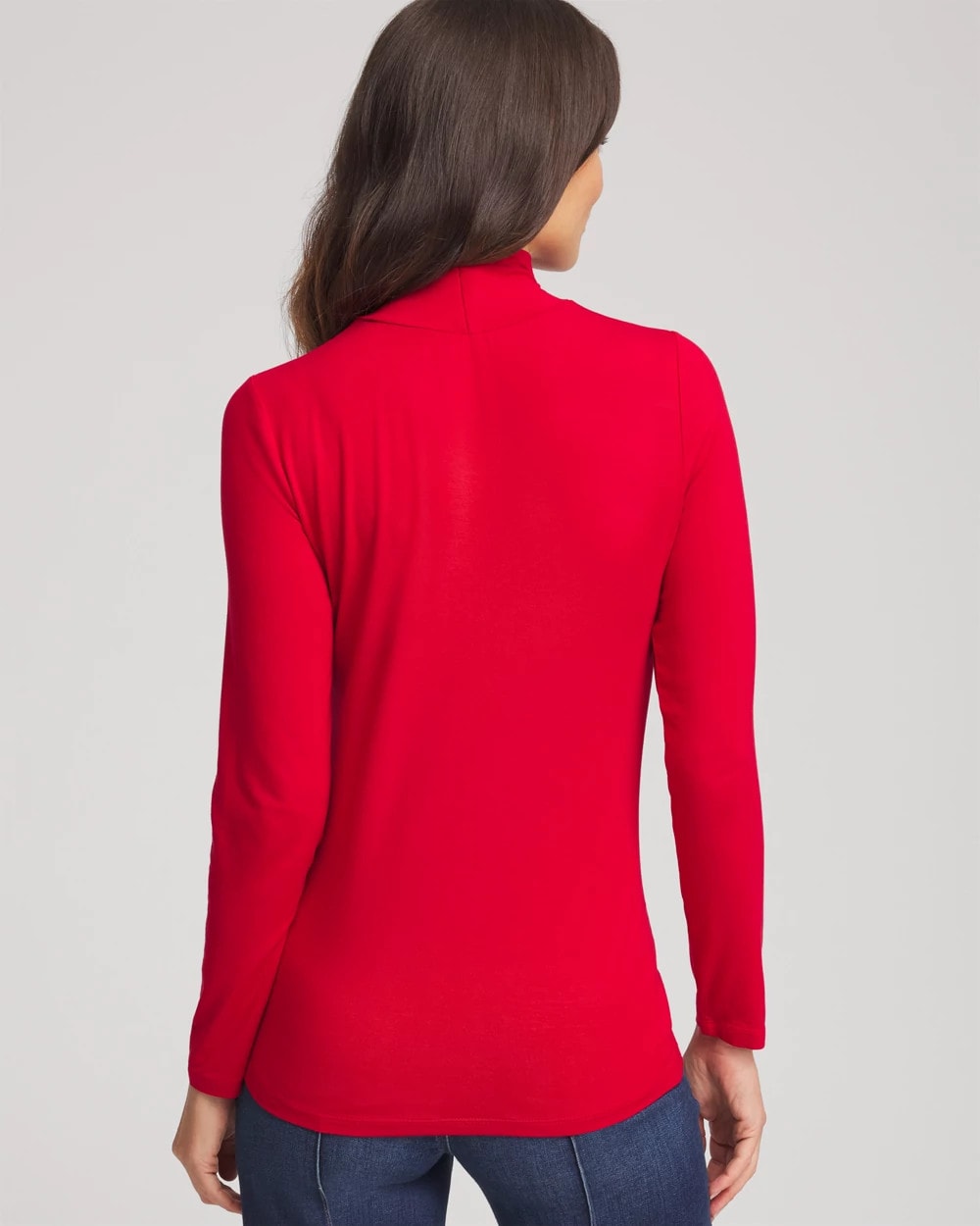 Chico's Women | Touch of Cool™ Mockneck Layering Tee CARMINE RED