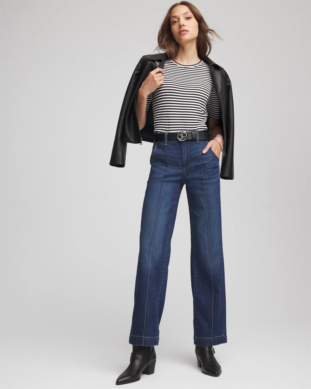 Chico's Women | Touch of Cool™ Elbow-Sleeve Tee BLACK