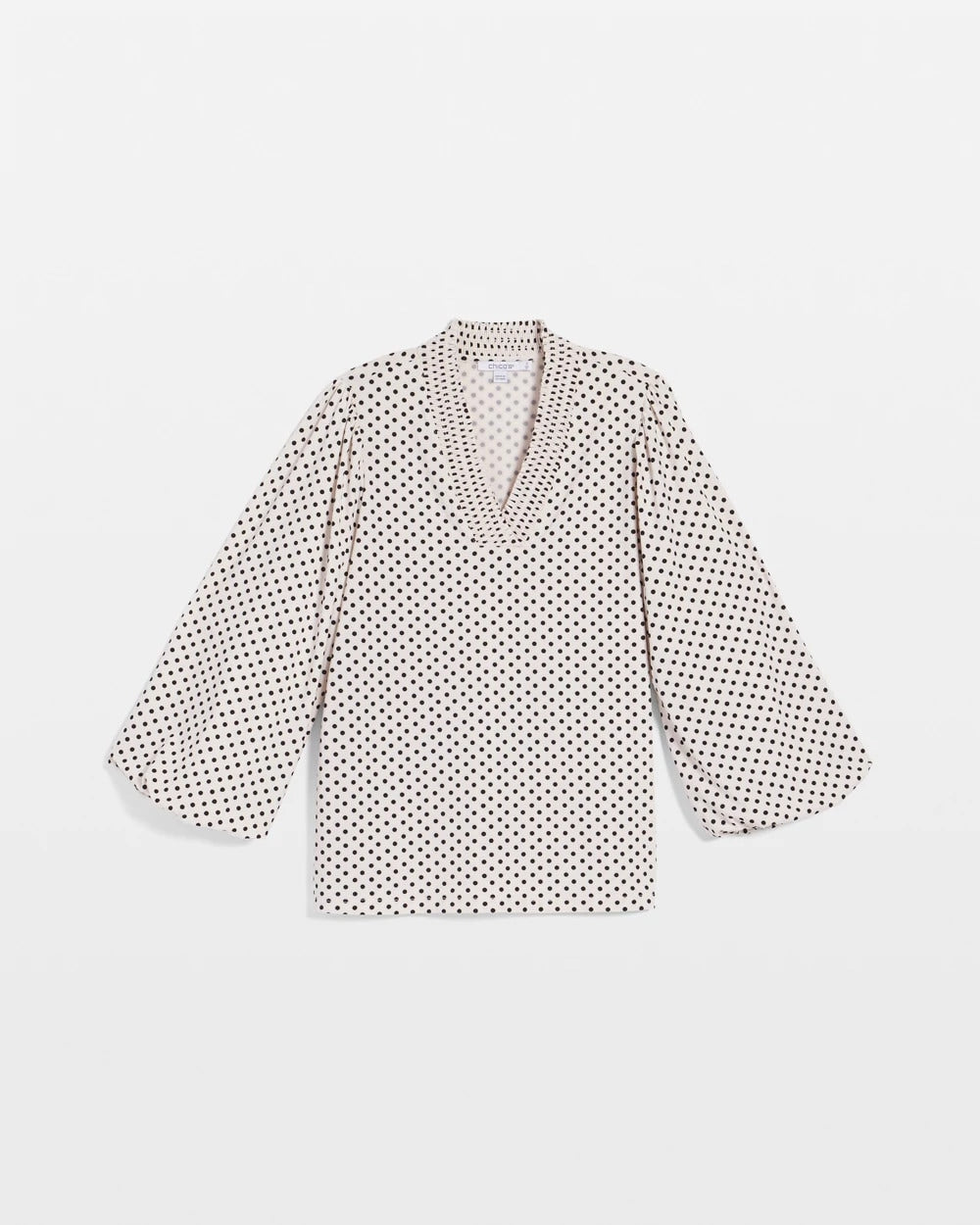 Chico's Women | Bubble-Sleeve Smocked Top ENGLISH CREAM