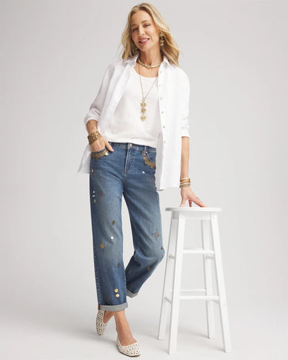 Chico's Women | Slub Scoop Neck Tee ALABASTER