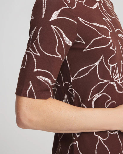 Chico's Women | Touch of Cool™ Elbow-Sleeve Perfect Tee CACAO