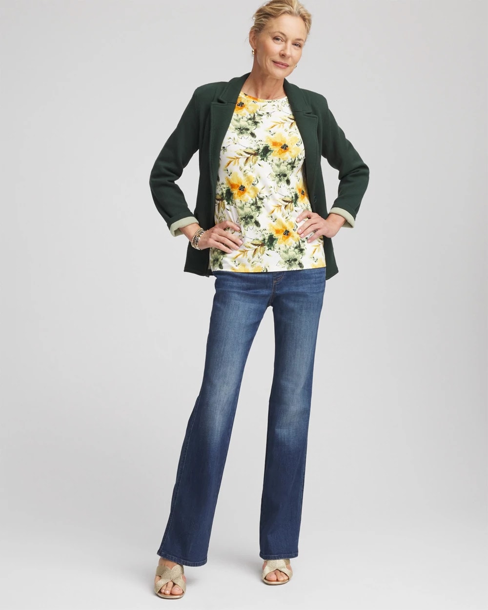 Chico's Women | Garden Touch of Cool™ Layering Tee ECRU