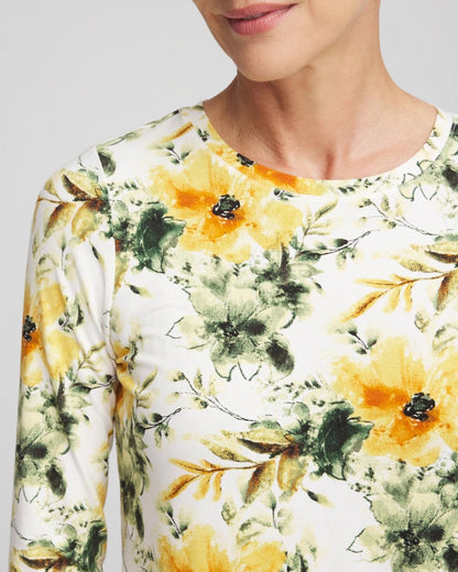Chico's Women | Garden Touch of Cool™ Layering Tee ECRU