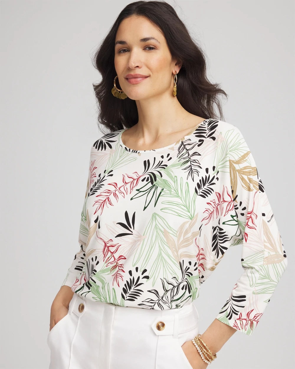 Chico's Women | Touch of Cool™ Tapered Top ECRU