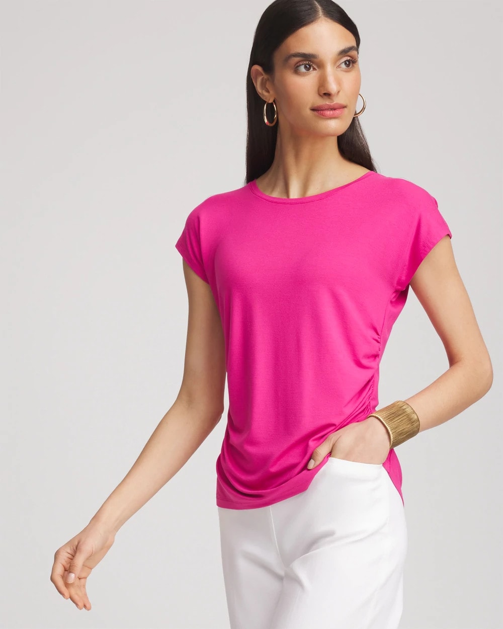 Chico's Women | Cap Sleeve Dolman Tee CRUSHED BERRIES