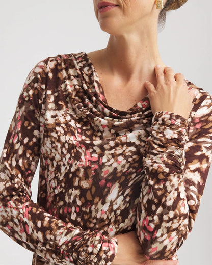 Chico's Women | Touch of Cool™ Cowlneck Tee CACAO