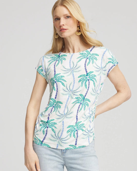 Chico's Women | Cap Sleeve Dolman Tee ALABASTER