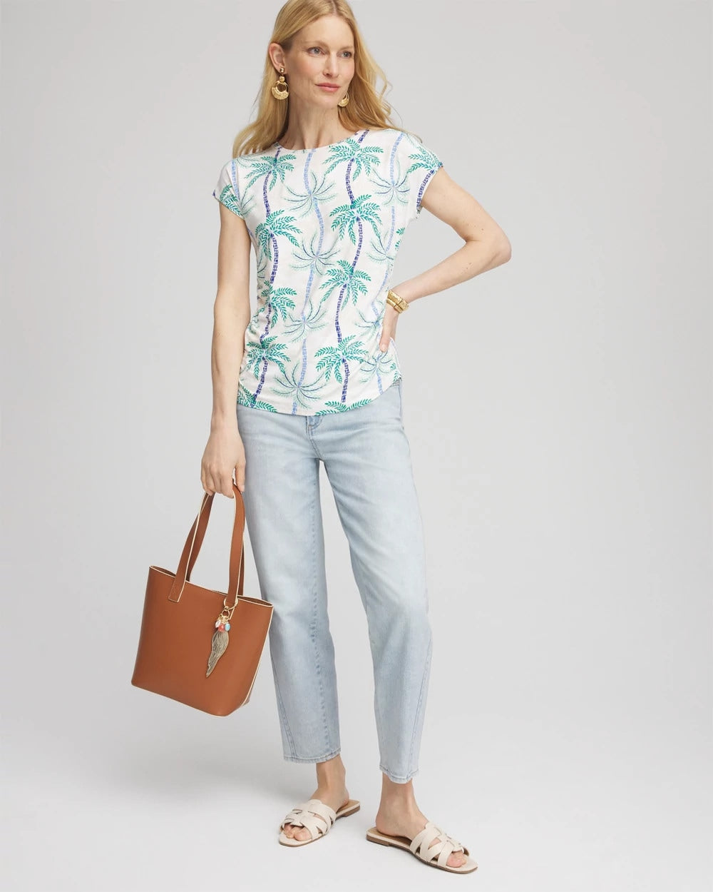 Chico's Women | Cap Sleeve Dolman Tee ALABASTER