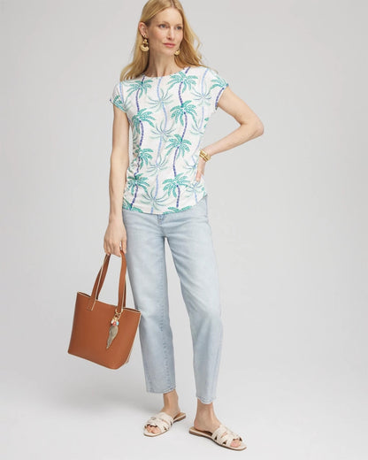 Chico's Women | Cap Sleeve Dolman Tee ALABASTER