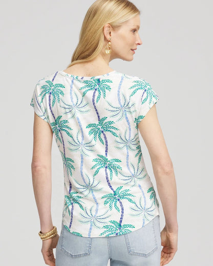 Chico's Women | Cap Sleeve Dolman Tee ALABASTER