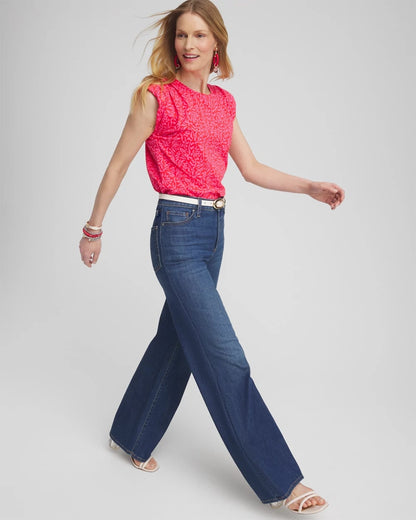 Chico's Women | Island Tuck Sleeve Tee WATERMELON PUNCH