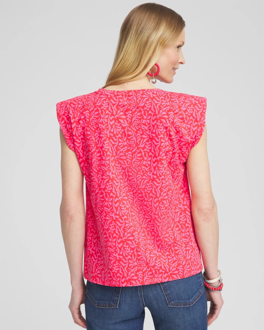 Chico's Women | Island Tuck Sleeve Tee WATERMELON PUNCH