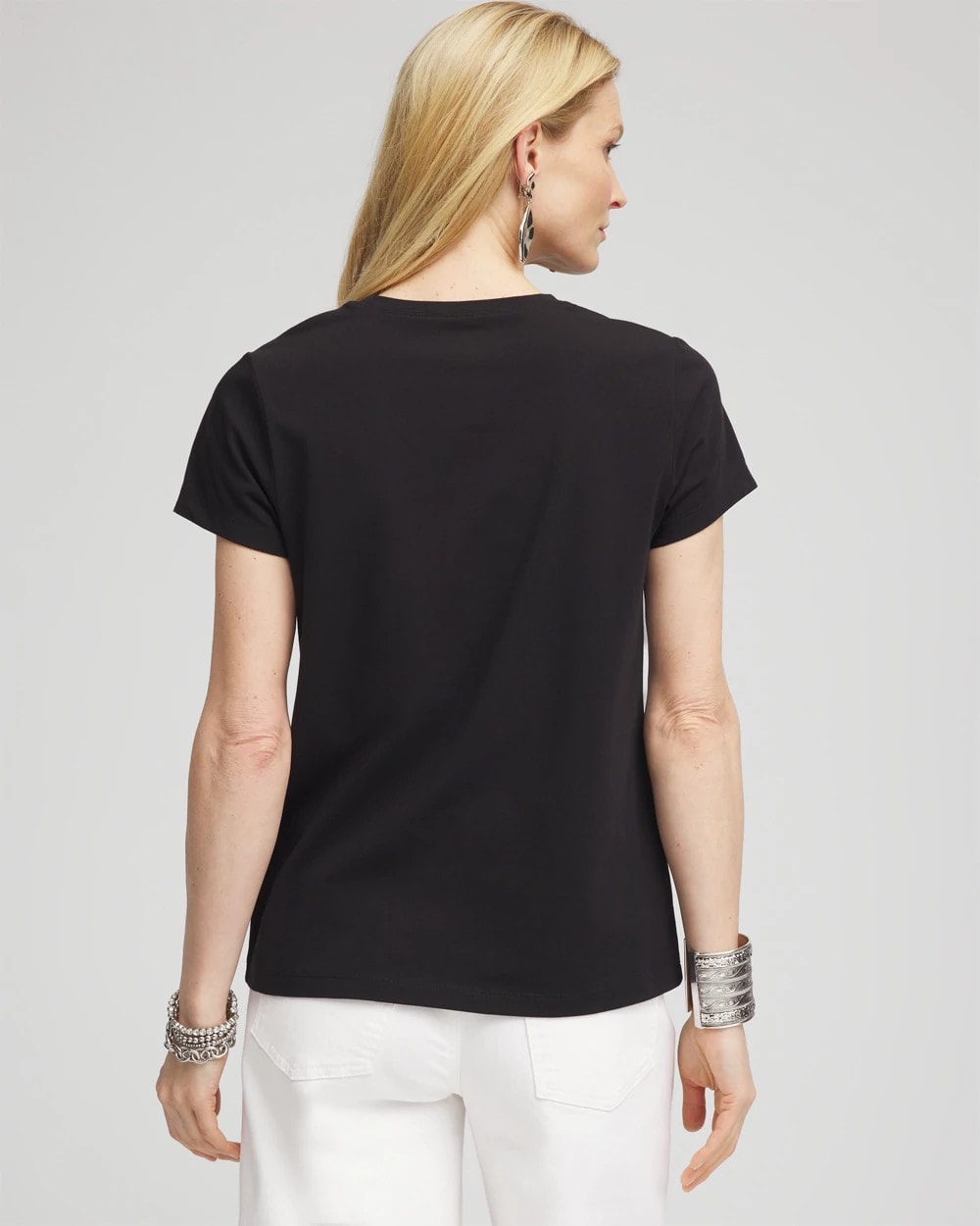 Chico's Women | Perfect Crewneck Tee BLACK
