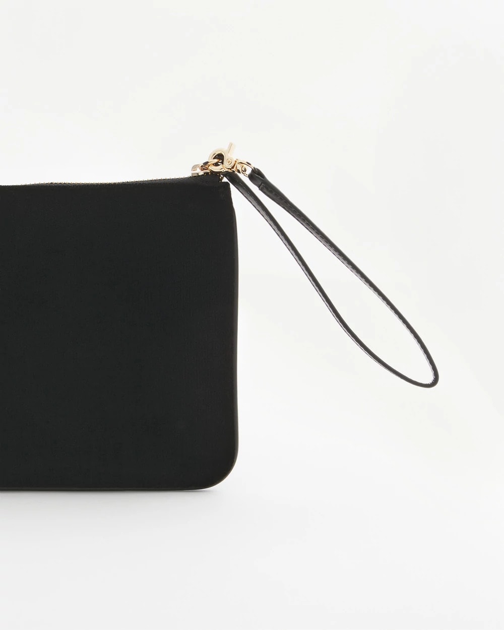 Chico's Women | Planets & Stars Velvet Pouch Wristlet BLACK