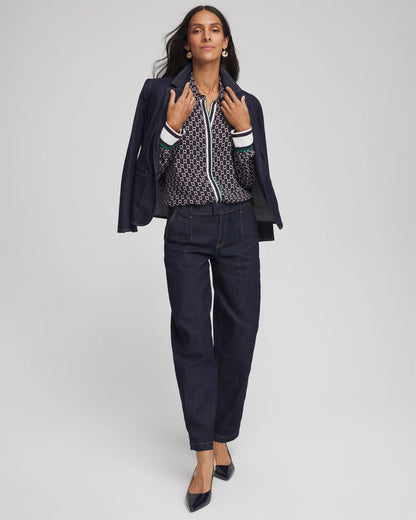 Chico's Women | Faux Silk Twill Shirt PASSPORT BLUE