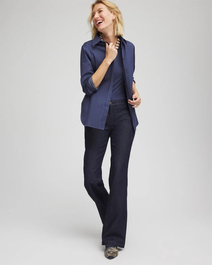 Chico's Women | No Iron™ Stretch Shirt INDIGO SKY