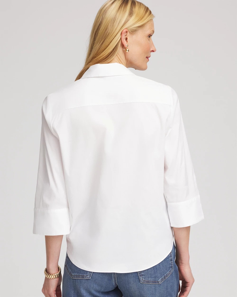 Chico's Women | Poplin Tie-Front Top ALABASTER
