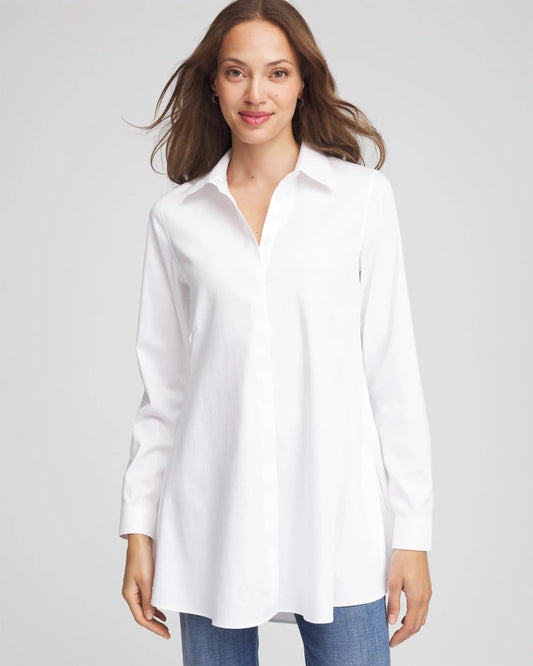 Chico's Women | No Iron™ Pocketed Tunic OPTIC WHITE