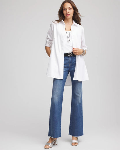 Chico's Women | No Iron™ Pocketed Tunic OPTIC WHITE